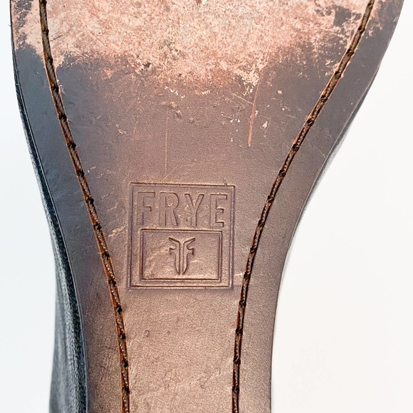 Frye Black Leather Wedges - Picture 11 of 12